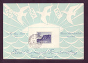 1240005 Norway Souvenir Card, 1952 No-Ska-Fil with Scott #B10.